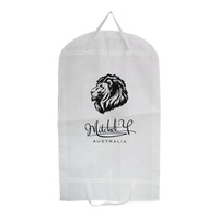Housse de protection anti-poussière pour vêtements avec fermeture éclair et logo