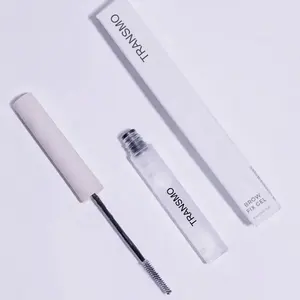 Clear brow gel mascara packaging ciglia siero tube brow fix gel flacone di mascara da 6.5ml con scatola