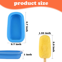 Moldes de silicona reutilizables y coloridos para helados con diseño apilable y tapas individuales, fabricantes de helados para uso familiar