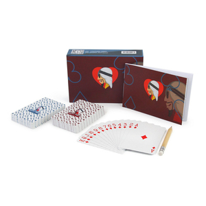 Juego <span class=keywords><strong>de</strong></span> cartas familiar con logotipo personalizado, naipes publicitarios <span class=keywords><strong>de</strong></span> <span class=keywords><strong>Qatar</strong></span>, Kuwait, PVC, impermeable, naipes árabes con <span class=keywords><strong>caja</strong></span> <span class=keywords><strong>de</strong></span> pliegues - Product Image 2
