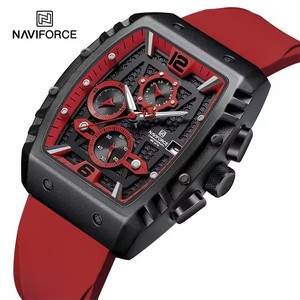 Reloj de lujo de negocios con logotipo personalizado <span class=keywords><strong>Naviforce</strong></span> 8025 con manecillas luminosas, relojes con cronógrafo, Correa deportiva de silicona para hombre - Product Image 6