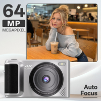 Appareil photo numérique professionnel de marque OEM, 1500 mAh, zoom 16x, 128 Go, rétro, 2,8 pouces, 1080p, 4K, argenté, blanc, sans miroir, 64 MP, directement de l'usine
