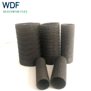 Tuyau de drainage rigide en plastique HDPE perforé avec surface alvéolée pour le drainage des talus de chaussées et des fondations, projets routiers et ferroviaires - Product Image 4