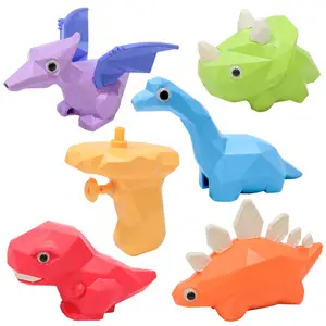 5 en 1 dessin animé dinosaure forme pistolet à eau jouet été plage Dino pistolet à eau jouet de bain pour enfants jouer en plein air Mini pistolet à eau