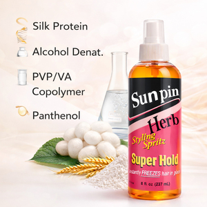 Medium Hold Organic Vegan Hair Spray Styling Spritz for Braids <b>Wigs</b> <b>Afro</b> Hair Fast Dry No Build Long Lasting Control Salon - Product Image 4