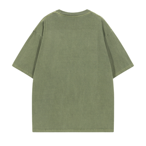 Gota Ombro 100% Algodão Liso <span class=keywords><strong>T</strong></span>-shirts Bulk Unisex Qualidade Solto Fit Em Branco Homens <span class=keywords><strong>T</strong></span> <span class=keywords><strong>Shirt</strong></span> Oversized Exército Verde dos homens <span class=keywords><strong>T</strong></span> <span class=keywords><strong>Shirt</strong></span> - Product Image 2