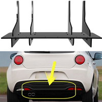 Pour Alfa Romeo Mito 2009-2015 : Kit Carrosserie Diffuseur de Pare-chocs Arrière, Lame de Protection et Cache de Protection – Accessoires Auto
