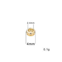 Perles en or 9 carats en gros pour la fabrication de bijoux DIY