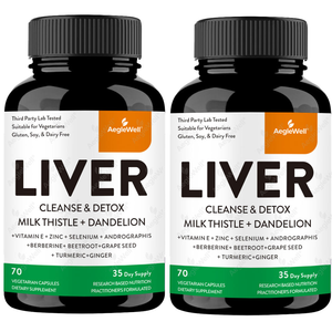 エーゲルウェル肝臓デトックスカプセル クレンズカプセルフォーミュラは、ミルクシスルとタンポポ根で健康な肝臓機能をサポートします - Product Image 5
