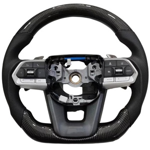 พวงมาลัยรถสปอร์ตสีดำสำหรับ Toyota Land Cruiser Camry Acv40 <span class=keywords><strong>TRD</strong></span> Supra A91 G80 MK3 - Product Image 1