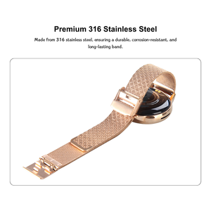 Correa de Reloj de Acero Inoxidable 316 con Cierre de Seguridad Doble y Logotipo Personalizado en Relieve, Correa de Reloj de 18 mm para Relojes Inteligentes y Tradicionales - Product Image 5