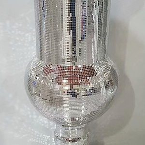 Vase en verre mosaïque transparent décoratif d'intérieur, Pot de <span class=keywords><strong>fleur</strong></span> de mariage, vente en gros, 2023 - Product Image 4