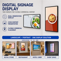 Écran d'affichage numérique mural pour affichage commercial, écran LCD pour la publicité, moniteur pour les magasins de détail, les hôtels, les restaurants, les informations