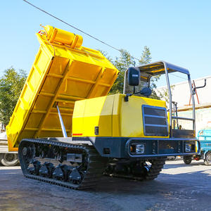 รถดัมพ์ตีนตะขาบไฮดรอลิก รุ่นขายดี ได้มาตรฐาน CE EPA Euro 5 ใช้ยางรองตีน รถขนส่งขนาดเล็ก รถดัมพ์ดีเซลสำหรับงานเกษตร - Product Image 5