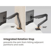 LDT74-C012UC 17 "-49" support de bras de moniteur ultra-large de 49 pouces assisté par ressort de support de bureau économique robuste avec ports USB