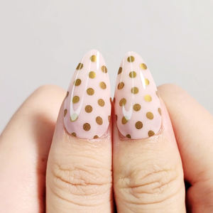 Meilleure qualité noël presse sur kit d'ongles avec colle et lime à ongles court amande mignon <span class=keywords><strong>faux</strong></span> ongles avec des conceptions ongles d'hiver - Product Image 3