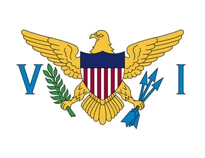 Logotipo personalizado, 90x150cm, envío directo, bandera de las islas Virgen de los Estados Unidos