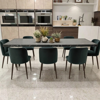 Autocollant 3D moderne et minimaliste Table à manger en MDF Petit meuble de cuisine assemblé pour maison bureau et ferme