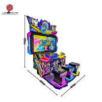 Équipement d'amusement en métal et plastique pour adultes et enfants, simulateur de course 3 places, expérience de conduite à monnayeur, prise en charge de l'anglais