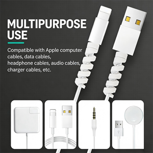 Data Cable Protective Sleeve Organizer for Mobile Phone, Computer and <b>Tablet</b> Charging Cables - Product Image 3