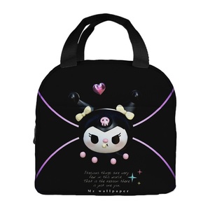 Bolsa de Almuerzo Infantil con Diseño de Kuromi, de Gran Capacidad, Aislada, sin Cierre, de Tela <span class=keywords><strong>Oxford</strong></span>, Tipo Bento - Product Image 4