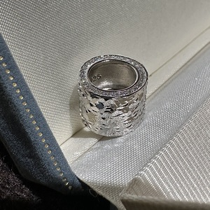 Pendentif en argent pur S925, style vintage, design de niche CNC, luxe léger, pendentif en glace pilée, connectivité routière, pour bagues de mode - Product Image 5