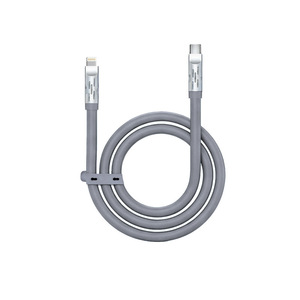 Câble de charge rapide PD 27W Type-C blindé en feuille, 3A, courant élevé, silicone durable pour <span class=keywords><strong>iPhone</strong></span>, iPad et appareils iOS - Product Image 2