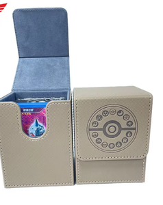 Caja Vertical Ligera de Cuero Sintético con Doble <span class=keywords><strong>Anillo</strong></span> para Almacenamiento y Organización de Cartas Pokémon TCG y Yu-Gi-Oh - Product Image 2