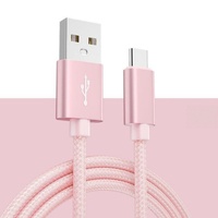 Cable de Carga Rápida Trenzado USB-C a C 5v2a para iPhone y Teléfonos Móviles Samsung USB Tipo-C, Gran Venta 2025