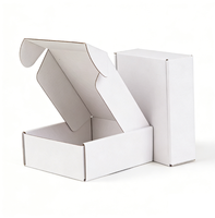 Caja de tapa para cosméticos personalizada Impresión logo Embalaje de solapa Caja de regalo de cartulina blanca