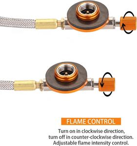 Amping תנור 3500 W תנור גז עם Piezo הצתה, windproof גז קמפינג תנור לכל בורג מחסנית גז מבערים עם מתאם - Product Image 5