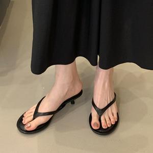 Sandalias Tacchi Stiletto de 3CM, Mules con Punta Descubierta y Anillo, Sandalias de Verano con Tacones Finos para Mujer, Más Vendidas - Product Image 6