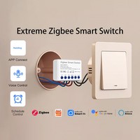 Module d'interrupteur intelligent Zigbee ultra-mini DIY, compatible avec le contrôle bidirectionnel, fonctionne avec Tuya Alexa Google Home Zigbee 2MQTT