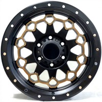 Jantes en alliage forgé 6061 de 17 pouces, noir mat, pour pick-up et SUV tout-terrain, légères, personnalisées, amélioration 4x4