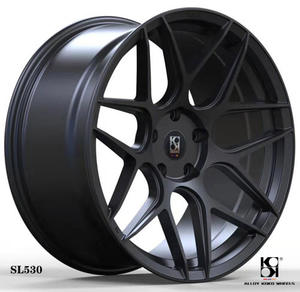 15 17 18 19 Inch Casting Alloy Wheels Wholesale 5x110 5x112 Aftermarket Passenger Car <strong>Rims</strong> with Custom <strong>Logo</strong> Machined Faceand Lip - Product Image 1
