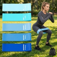 Bandas de Resistencia de Color Personalizado, Juego de Bandas de Resistencia de Látex, Bandas de Ejercicio para Fitness y Yoga, OEM