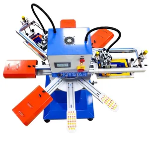 Máquina automática de serigrafía de dos colores para imprimir Calcetines antideslizantes/calcetines punteados