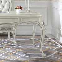 Meubles de palais simples français bureau d'ordinateur de bureau européen en bois massif de luxe léger avec chaise de bureau d'étude de style traditionnel