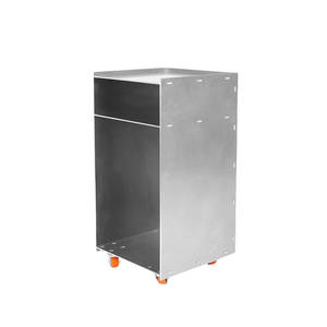 طاولة جانبية متحركة من الألومنيوم HC مع عجلات، طاولة خفيفة الوزن قابلة للتحريك، أثاث معدني مخصص حسب الطلب طراز HC-C - Product Image 3