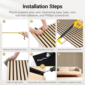 Pannelli Acustici Moderni in MDF <span class=keywords><strong>Fonoassorbente</strong></span> con Doghe in Legno per Hotel, Pannelli Murali Personalizzabili con Isolamento Acustico - Product Image 4