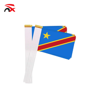 Banderoles de supporters personnalisées pour événements sportifs, en polyester imprimé, décoratives, drapeau du Congo