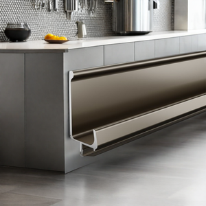 Poignée en profilé d'aluminium extrudé <span class=keywords><strong>Gola</strong></span> Série 6000, découpe sur mesure, couleur personnalisée, traitement de surface personnalisé, <span class=keywords><strong>marque</strong></span> XINGQIU, cuisine - Product Image 4