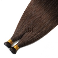 Extensions de cheveux lisses Genius Weft invisibles sans couture, en cheveux humains Remy, trame fine et plate nouée à la main, coupable n'importe où, vente en gros