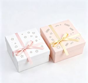Boîte cadeau personnalisée pour animaux de compagnie, emballage cadeau luxueux en papier rigide avec nœud en ruban pour jouet, friandise ou accessoire pour animal, logo personnalisé - Product Image 1