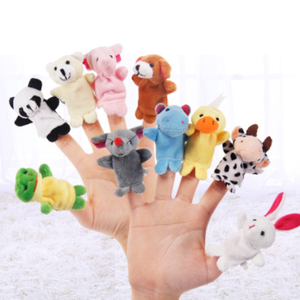 Títeres de Dedo de Animales de Peluche con Relleno de Algodón PP y <span class=keywords><strong>Material</strong></span> de Peluche Corto - Product Image 3