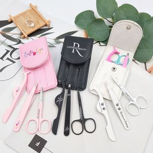 Own Brand Stainless Steel Eyelash Eyebrow Scissors and Private Label Eyelash Tweezers for False Eyelash - Product Image 1