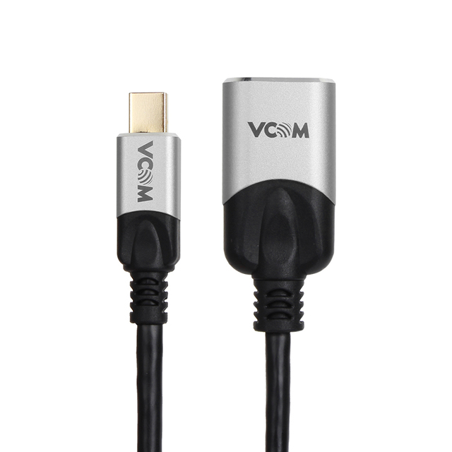 VCOM Mini DP to DP Converter 8K 60Hz Male to Female 19 Inch 0.5m DisplayPort Extension Cable for Monitor HDTV