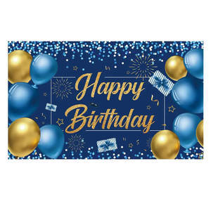 Personalizado Poliéster PVC Fundo Aniversário Promocional Plastic <span class=keywords><strong>Banner</strong></span> Factory Direto Nenhum MOQ Qualquer Tamanho Qualquer Projeto - Product Image 1