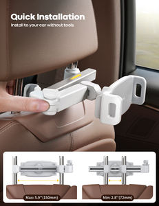 Supporto Universale per Poggiatesta Auto Lamicall CH06, Rotazione a 360 Gradi, Supporto Regolabile in Plastica per Tablet e Cellulare per Sedile Posteriore - Product Image 4