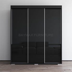 Armoire en bois <span class=keywords><strong>blanc</strong></span> brillant placards armoire garde-robe <span class=keywords><strong>dressing</strong></span> - Product Image 2
